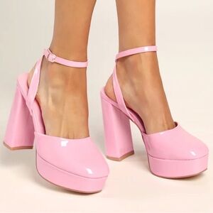 Lulu's Pink Platform Heels